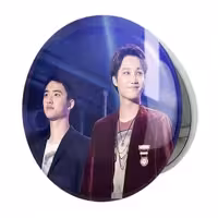 آینه جیبی خندالو طرح گروه اکسو EXO مدل تاشو کد 13581