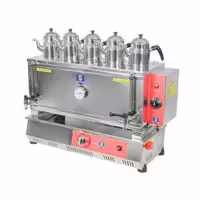 چای ساز صنعتی 5 قوری گازی کلاسیک سلطان SU-G550