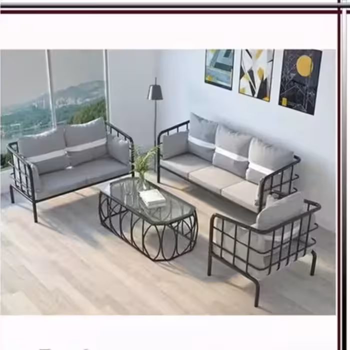 مبلمان فضای باز  ویلا سازه طرح لونا  ارسال با باربری پس کرایه