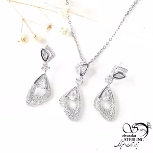 نیمست مثلث نقره طرح شنی کد 9367