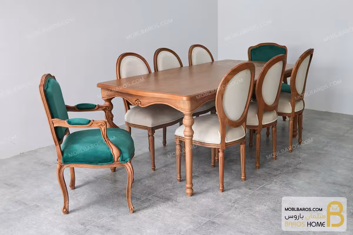 میز ناهار خوری چوبی روتی کد 2