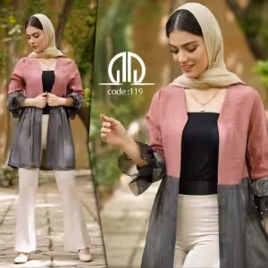 مانتو زنانه کرپ مدل سنتی