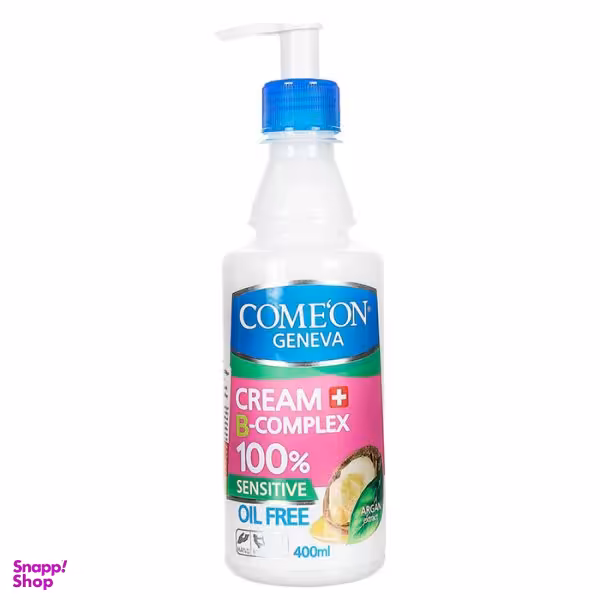 کرم مرطوب کننده کامان (Comeon) مدل B Complex حاوی آرگان حجم 400 میلیلیتر