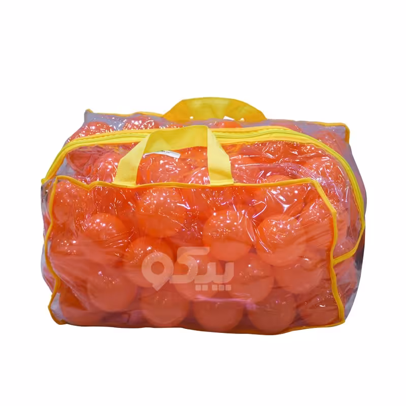 توپ رنگی کوچک 100 تایی کیفی رنگ نارنجی کد 0051