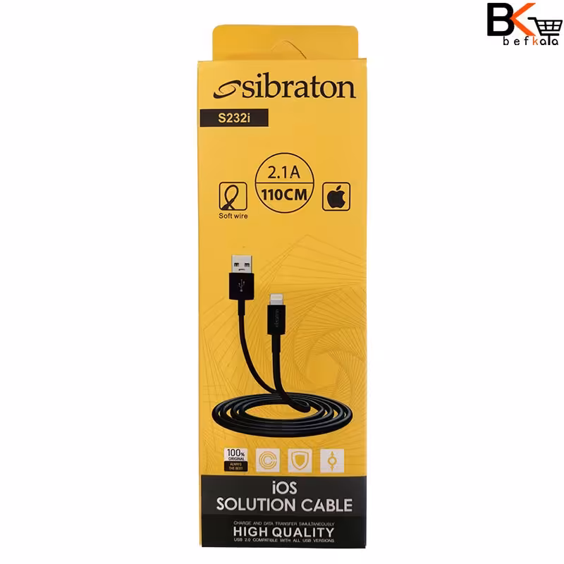 کابل شارژر آیفون لایتینگ سیبراتون مدل S232i