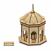 پازل چوبی سه بعدی کوچک سقاخانه اسماعیلی طلایی

