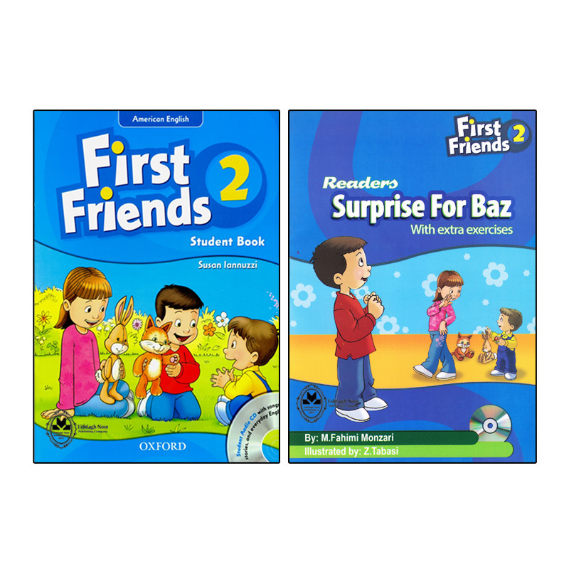 کتاب First Friends 2 اثر Susan Iannuzzi And MFahimi Monzari انتشارات اشتیاق نور دو جلدی