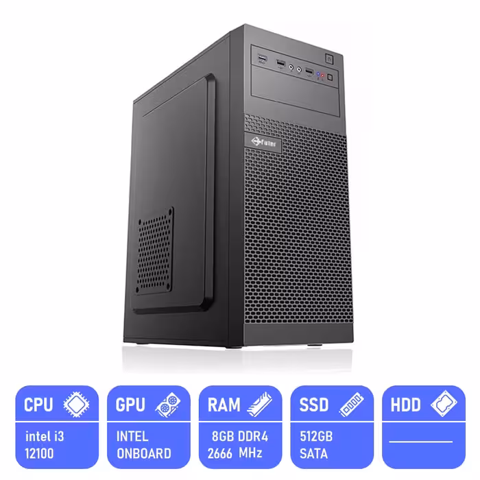 کامپیوتر آماده مدل i3-8GB-512GB-int PA123H6A-A