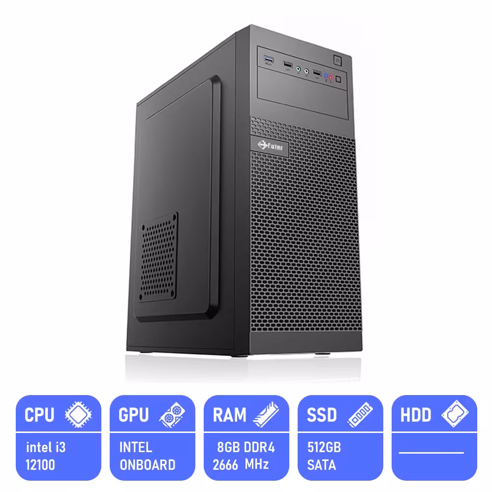 کامپیوتر آماده مدل i3-8GB-512GB-int PA123H6A-A