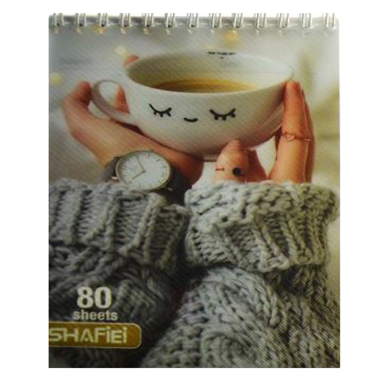 دفتر چه یادداشت 80 برگ شفیعی طرح فنجان کد 65