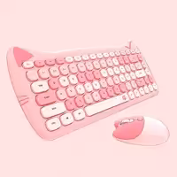 ست کیبورد  و ماوس فانتزی طرح گربه 