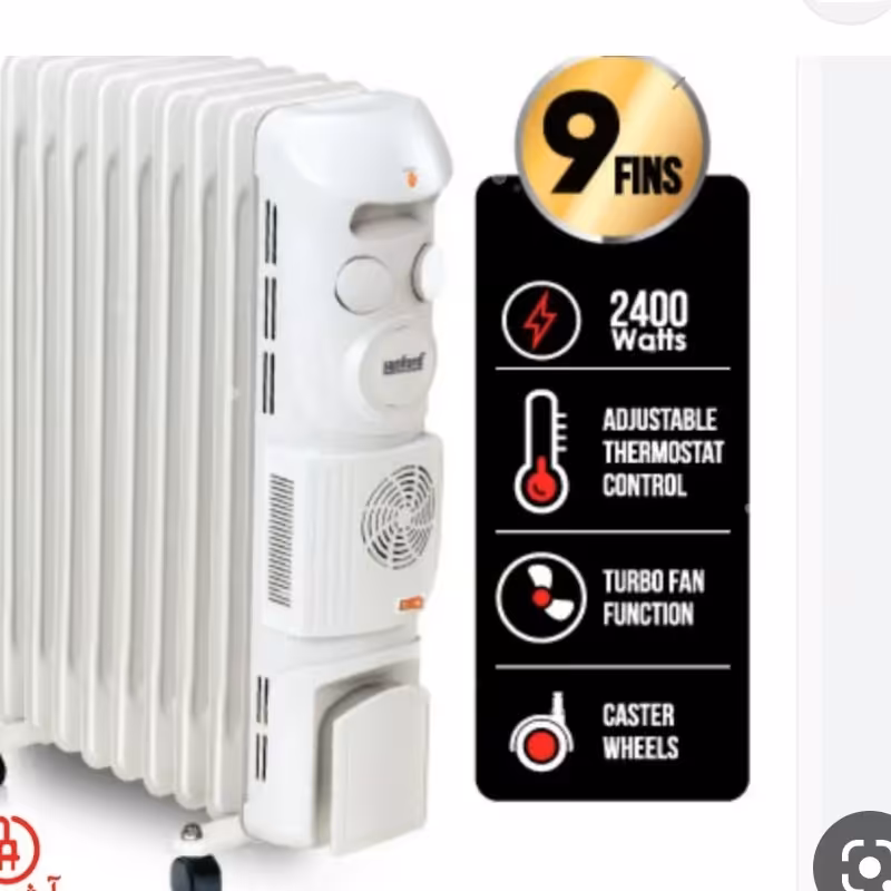 شوفاژ سانفورد 9پره(آف خورده به علت ضرب دیدگی جزیی  از لحاظ ظاهری  تو بار ) 