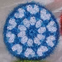 اسکاج طرح گل رنگ آبی