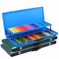 مداد رنگی 120 رنگ پلی کروم فابرکاستل جعبه چوبی FABERCASTELL