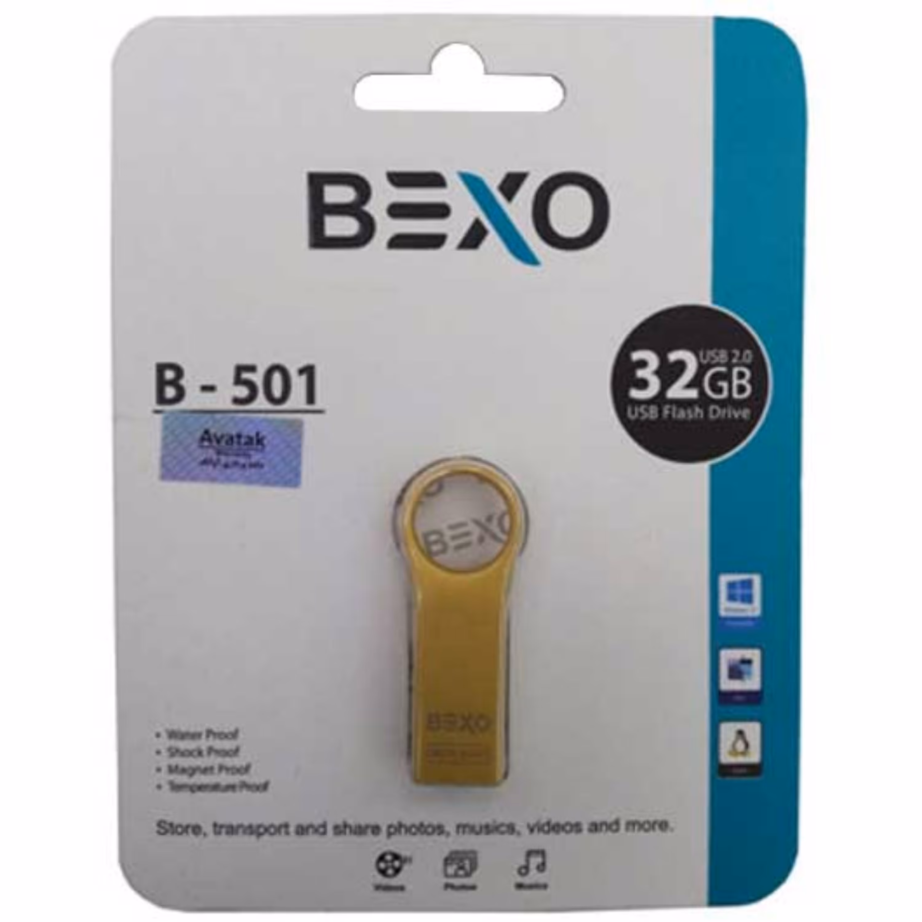 فلش 32GB Bexo B-501 با گارانتی مادام العمر