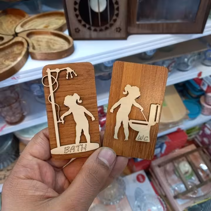 نشان حمام و دستشوئی