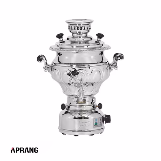 سماور گازسوز گروه صنعتی برادران سیفی مدل شکمی کوچک ظرفیت 6 لیتر(لطفا با هماهنگی خرید بفرمایید)