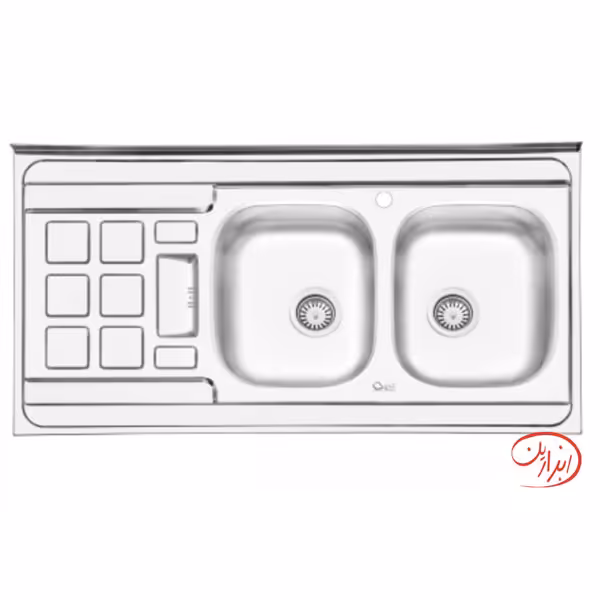 سینک ایلیا استیل مدل 3021R روکار سایز 60 × 120 سانتی متر