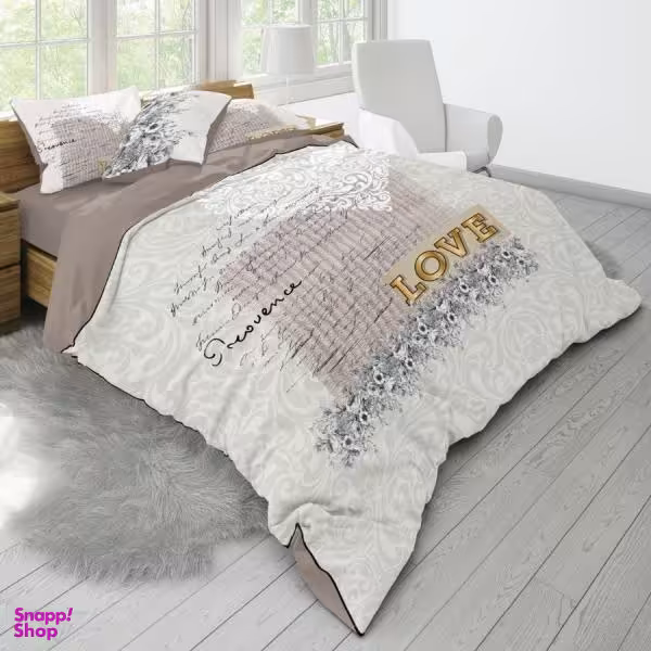 سرویس روتختی طرح love کد 22 دو نفره 6 تکه