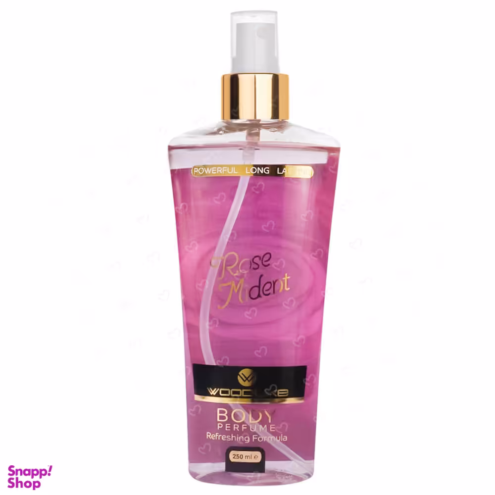 بادی اسپلش زنانه وود لایک مدل Rose Mident حجم 250 میلی لیتر