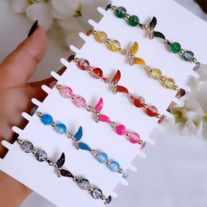 دستبند پروانه پک 6 تایی