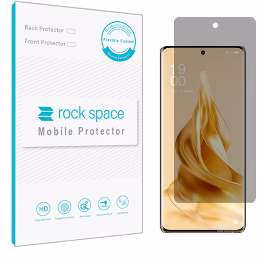 گلس پرایوسی (حریم شخصی)نانو و ضد ضربه گوشی اوپو Reno9 Pro  برند راک اسپیس