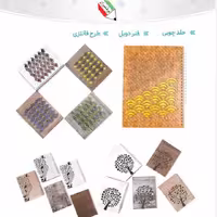 دفترچه یادداشت فنری چوبی فانتزی هیرون 68048