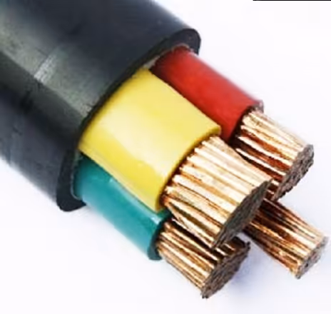 کابل مفتولی مس 3 در 185 بعلاوه 95 سیمیا (600/1000V)