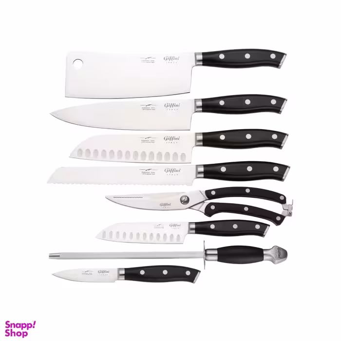 سرویس چاقو آشپزخانه 8 پارچه جی فی نی مدل G-01