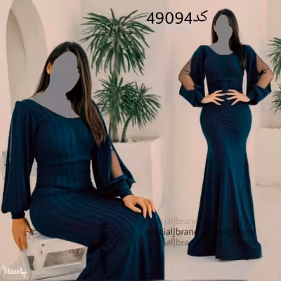 پیراهن مهمانی زنانه لمه مدل ماکسی مجلسی نانیسا