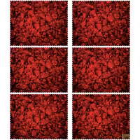 زیر بشقابی مستطیلی پارچه مخمل سایز 35 در 40 مدل U3-803 شرکت رنس