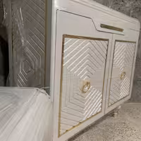 آینه کنسول کم جا میز تلویزیون تمام چوب 