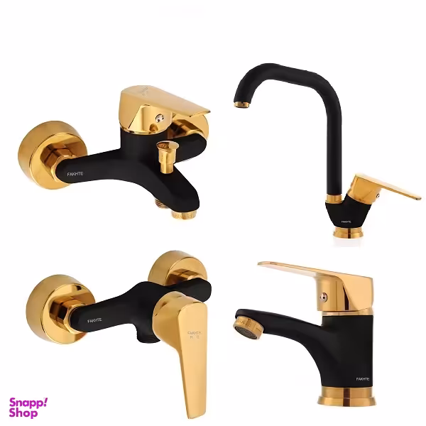 ست شیرآلات فاخته مدل مارگارت کد MT2KH مجموعه 4 عددی