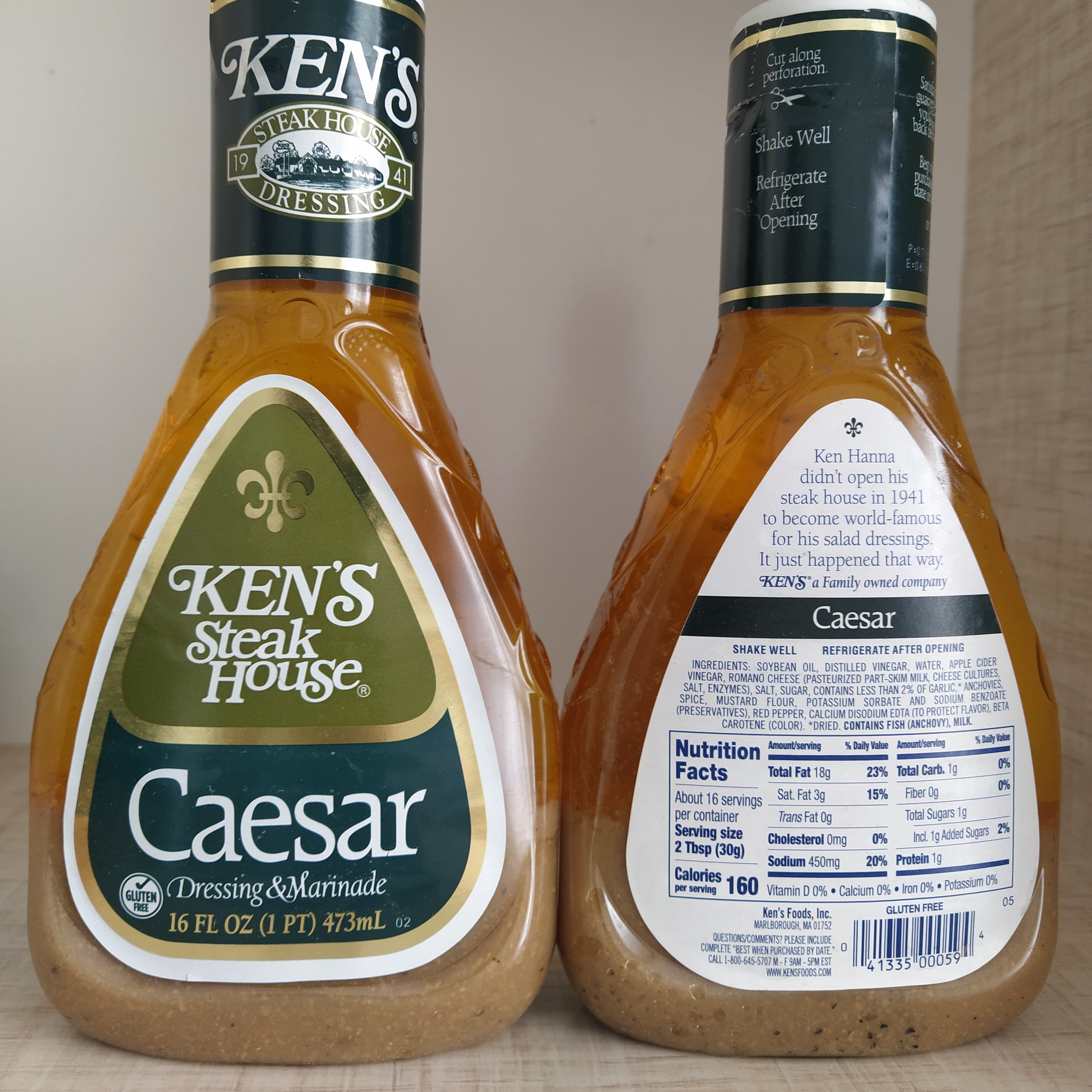 سس سزار کنز kens caesar ( آمریکا) 473 گرم اصل تاریخ بالا