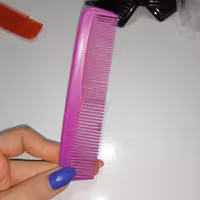 شانه سر زنانه پلاستیکی بنفش 