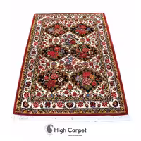 فرش دستبافت بختیار خشتی گل فرنگ یک و نیم متری کد 1114