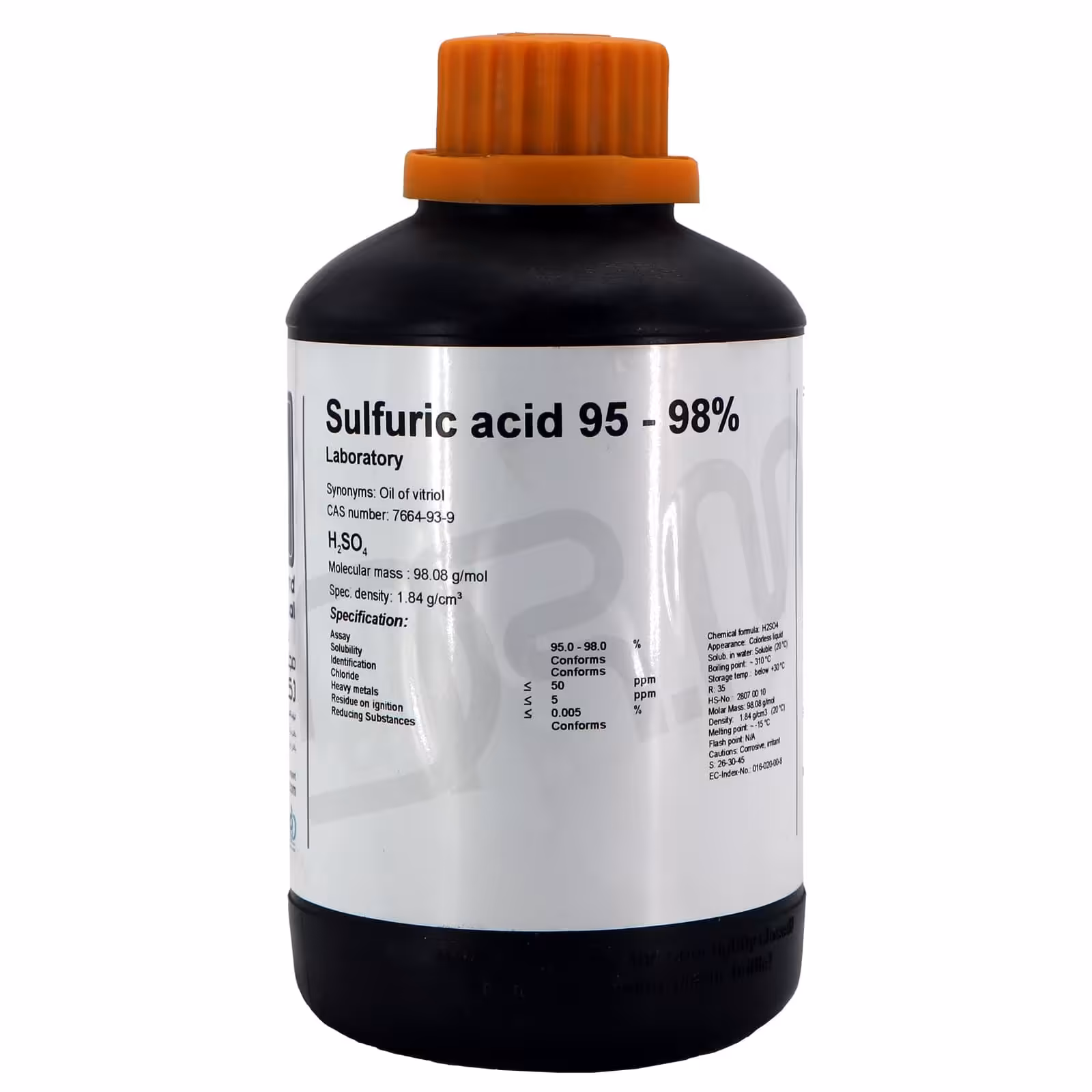 جوهر گوگرد آزمایشگاهی سولفوریک اسید 98 درصد برند مجللی