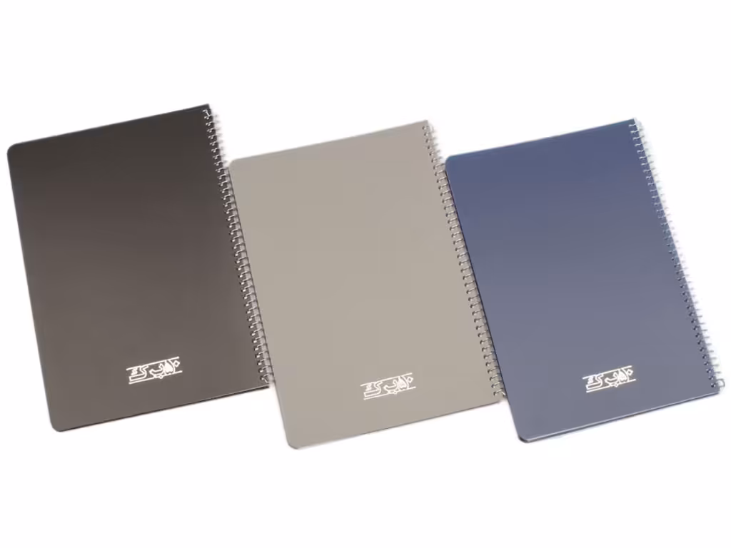 دفتر مشق سیمی 50 برگ جلد طلقی