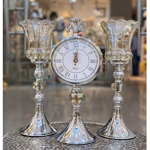 ست ساعت و شمعدان لاله