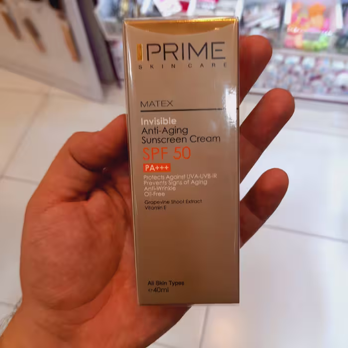 کرم ضد افتاب پریم بی رنگ مدل  matex colorless جوانساز