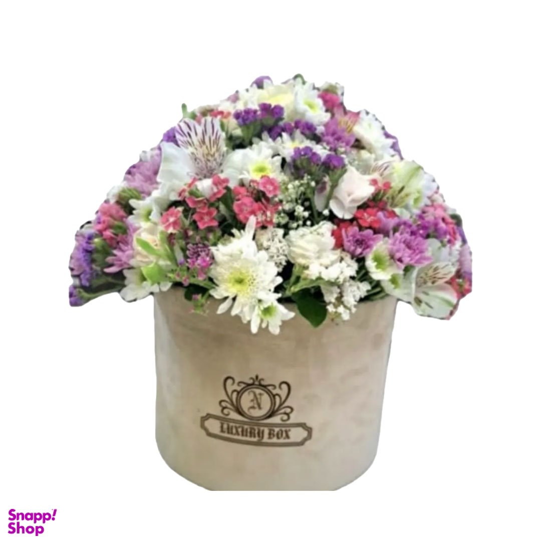 باکس گل طبیعی مدل گرد کد 2