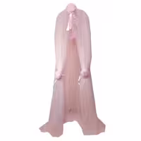 سفید کرم -تور تخت خواب و پشه بند مدل یکنفره حریر ماریا