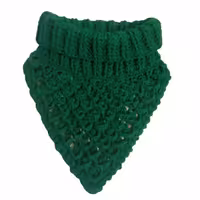 شال گردن یقه اسکی سبز یشمی 200گرم دورگردن 54سانت بلندی 27سانت