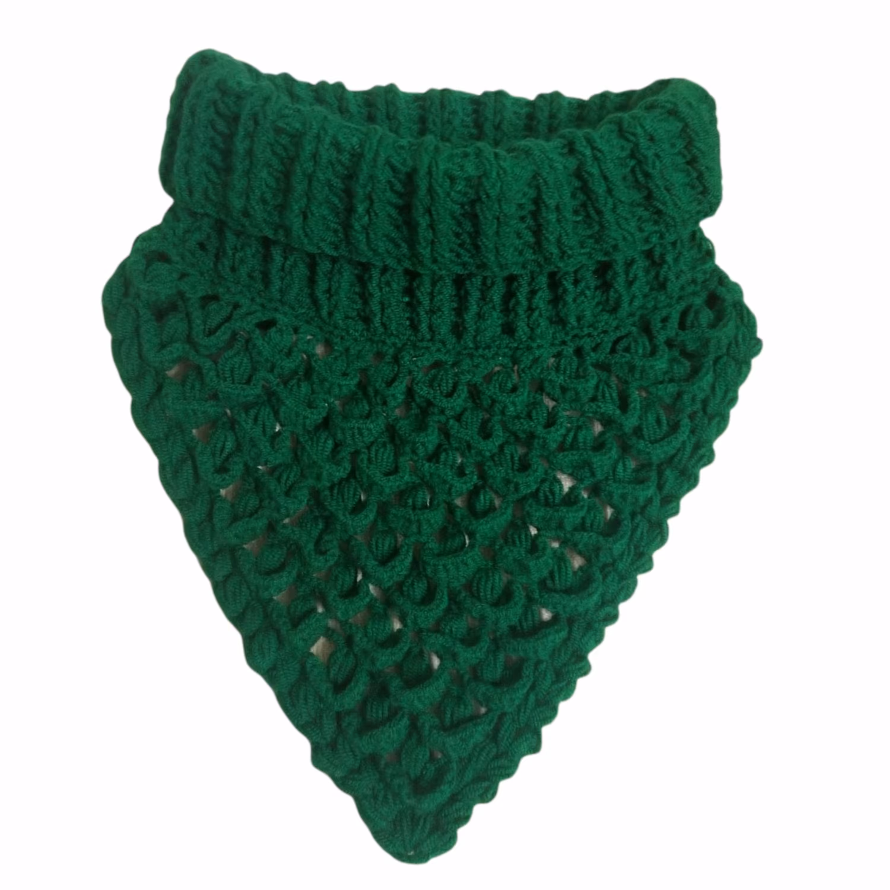 شال گردن یقه اسکی سبز یشمی 200گرم دورگردن 54سانت بلندی 27سانت