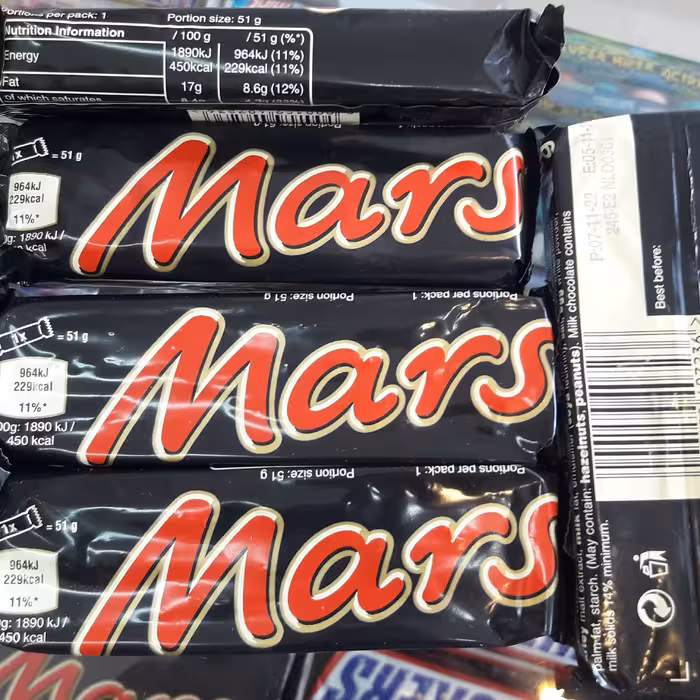 شکلات مارس همراه کارامل و روکش کاکائویی