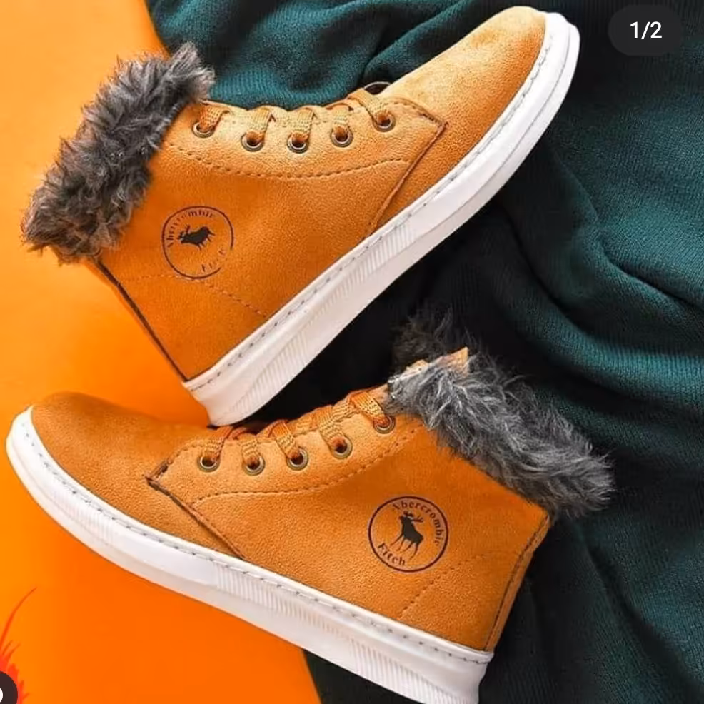 کفش نیم بوت دور خزدار فوق سبک دور دوزی شده 37 الی40