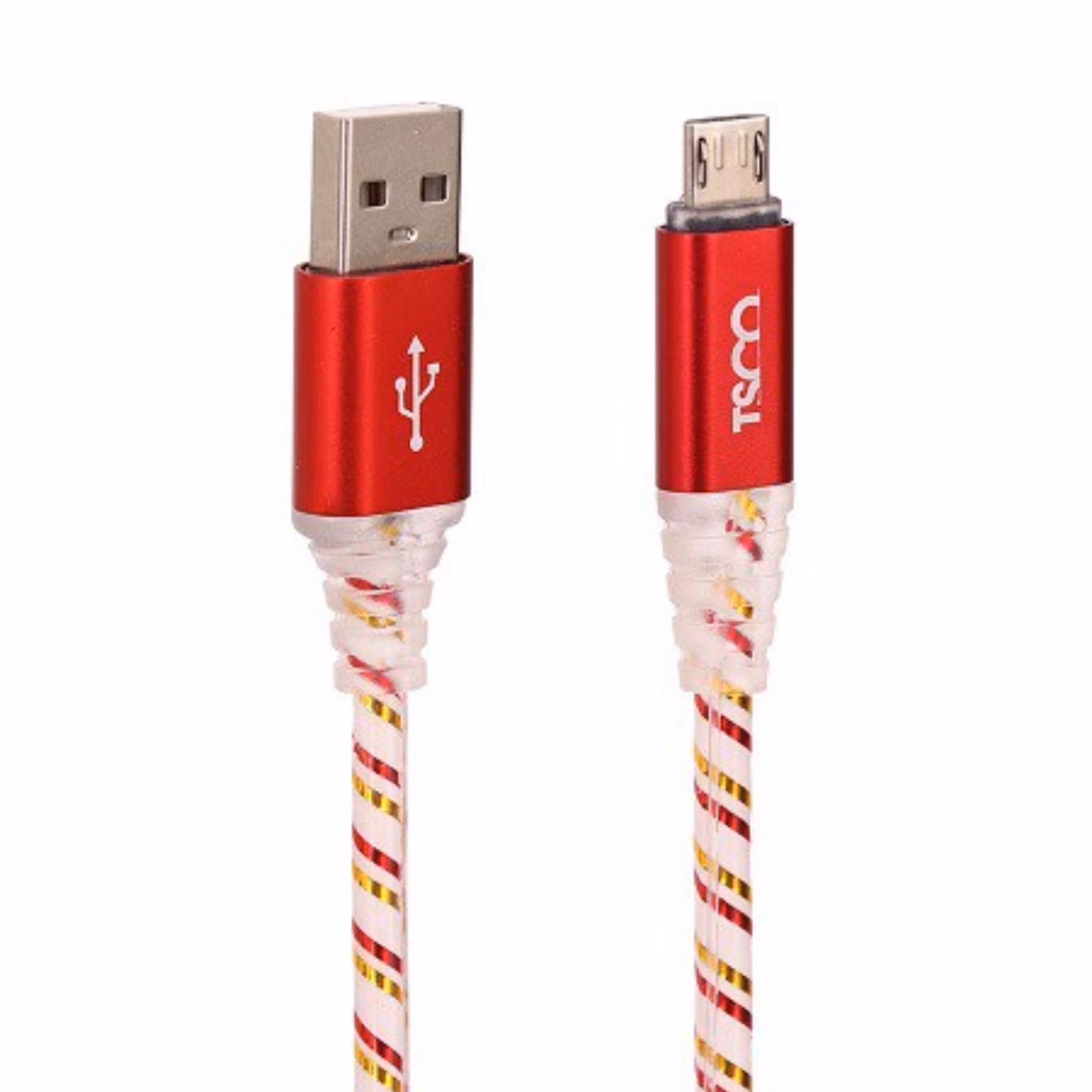 کابل شارژ چراغ دار میکرو USB تسکو ( TC58)