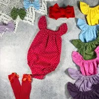 بادی شنا دخترونه ناز خال خالی مناسب 3 ماه تا 3 سال(ارسال رایگان) پیراهن تابستونه