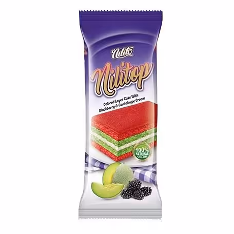 کیک کرم دار با طعم شاه توت و طالبی محصولی از نیلی تو ( کلبه برتر )