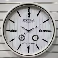 ساعت دیواری چوبی برند سانترال سه موتوره بزرگ 70 سانتی